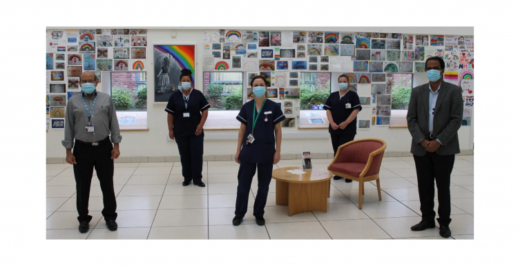 South Tees NHS Foundation Trust Respiratory nurses with Dr Hamad and Dr Sathyamurthy