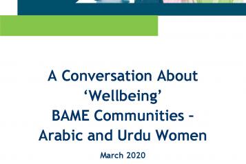 Conversation about Wellbeing - BAME Front Cover