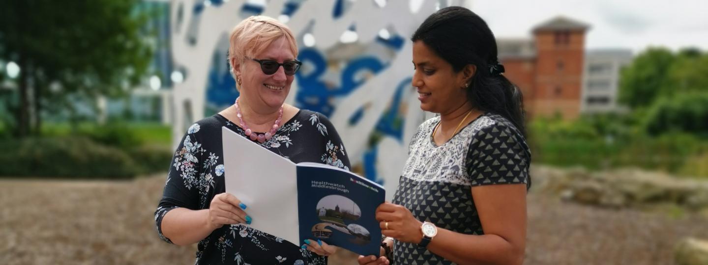 People reading Healthwatch Annual Report