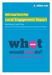 NHS Long Term Plan Local Report front cover
