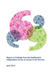 Access to GP Services Report front cover