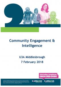 U3A Report February 2018